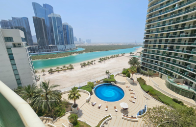 1BR_ Beach Tower A _ Fully Furnished | Full Mangrove and Pool View | Overlooking the Sea | Massive Layout | Closed Kitchen | Vacant Now