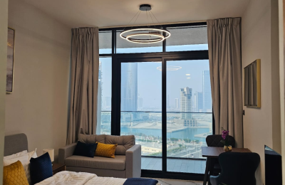 STUDIO | Maryah Vista 1 _ Canal and Community View | High Floor | Cozy Furnished Unit