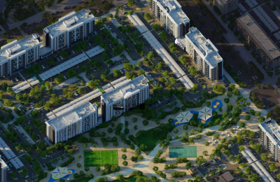 1BR_ Reeman Living 2A_High Floor | Sports Facility View | Stylish Apartment