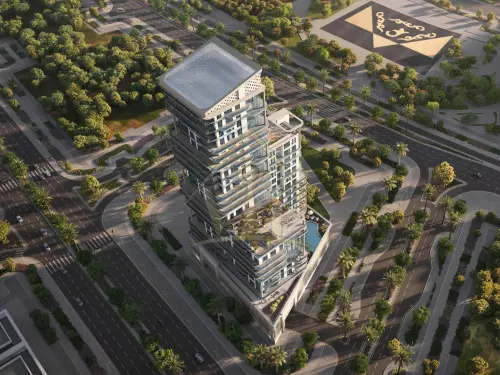 1BR_ Radiant Gardens Tower | Direct Pool View | Mid Floor | Low Premium | Brilliant Architectural Designed Unit - 15