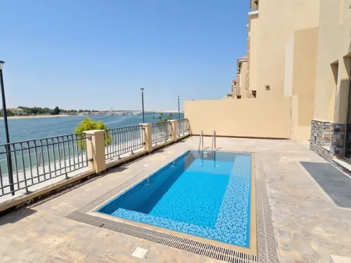 5BR+M _ LU'LUAT Al Raha _ Direct Sea View | Premium Villa with Private Pool | Massive Room Spaces | Prime Location - 2